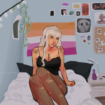 ex;; sketch + color + background